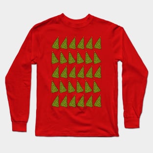 Pattern of Christmas Trees Long Sleeve T-Shirt